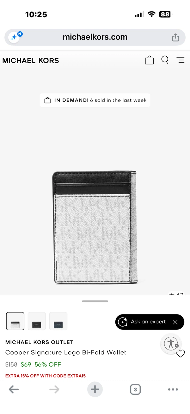 Michael Kors Cooper Signature Logo Bi-Fold Wallet - photo 3