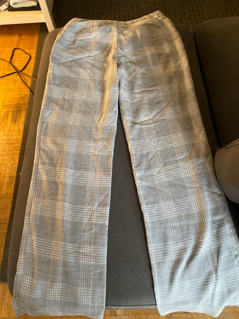 H&M Plaid Wide-Leg Trousers Size 8 - photo 2