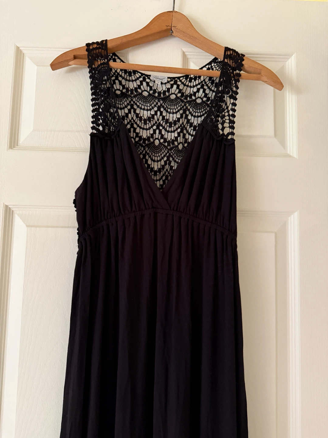 Kismet Black Maxi Dress with Lace Detail - photo 2