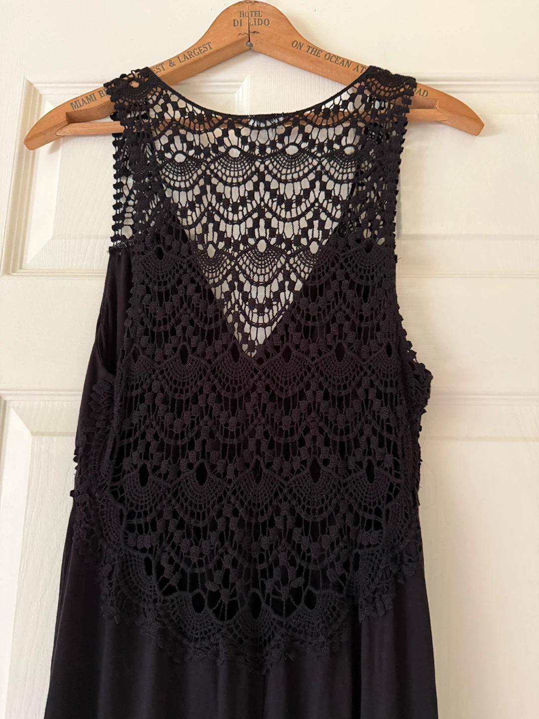 Kismet Black Maxi Dress with Lace Detail - photo 4