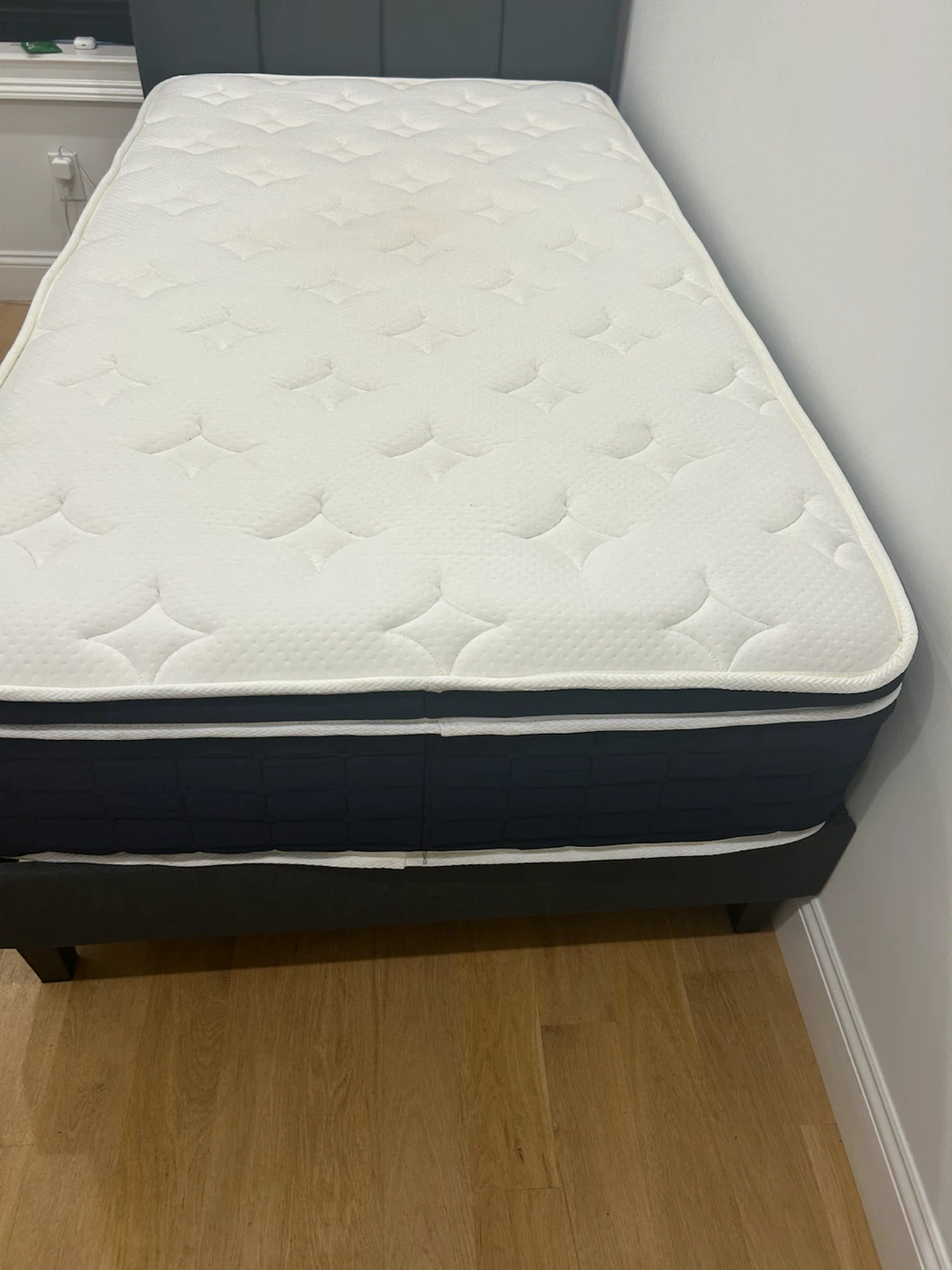Twin Bed Frame and Mattress Set - photo 2