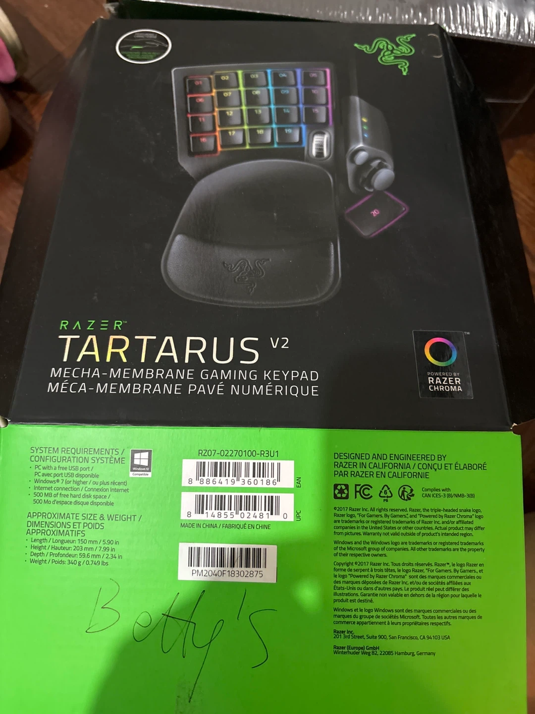 Razer Tartarus V2 Mecha-Membrane Gaming Keypad - photo 2