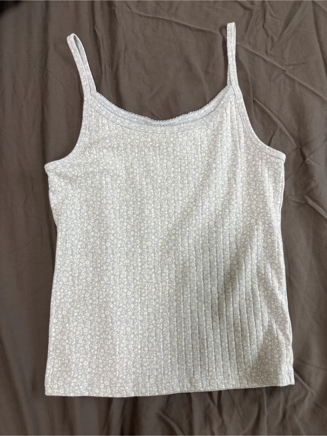 GAP Teen Floral Ribbed Tank