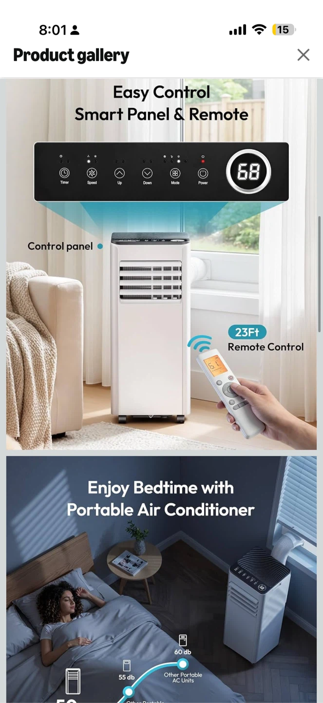 Tempríum 8,000 BTU Portable Air Conditioner - photo 4