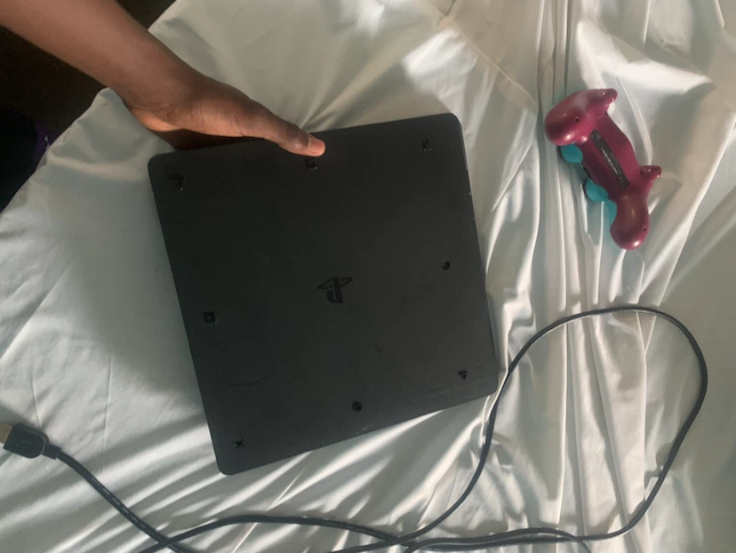 PlayStation 4 Slim Console with Teal and Pink Controller - photo 4