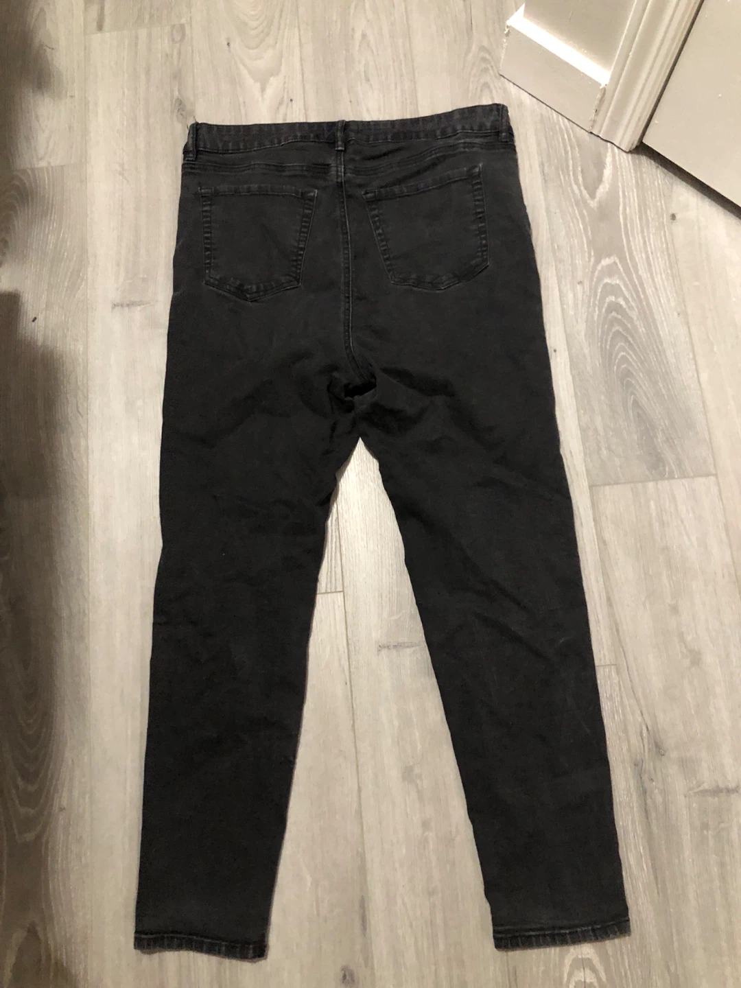 Black High Rise Ripped Jeans - photo 3