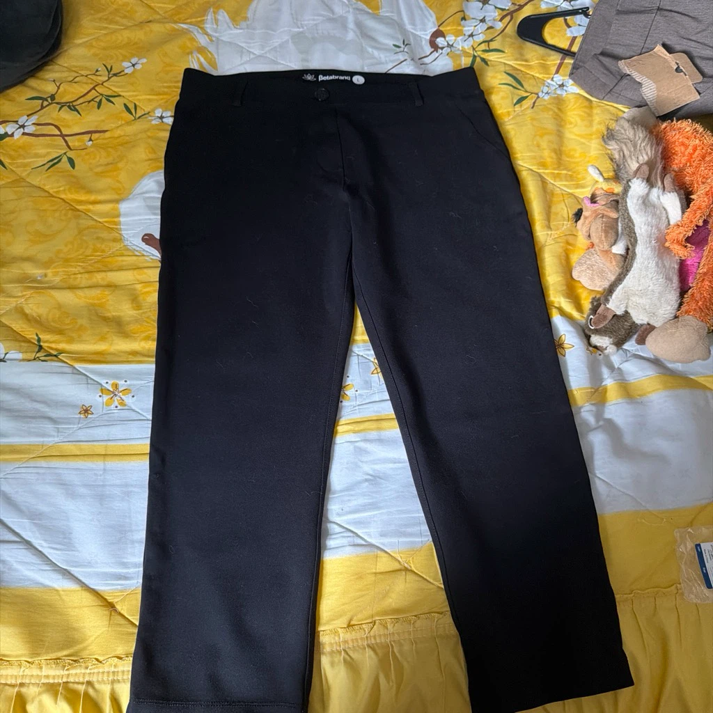 Betabrand Black Dress Pants Size L - photo 3
