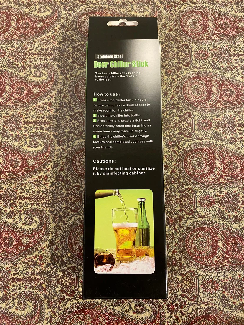 2-Pack Stainless Steel Beer Chiller Sticks