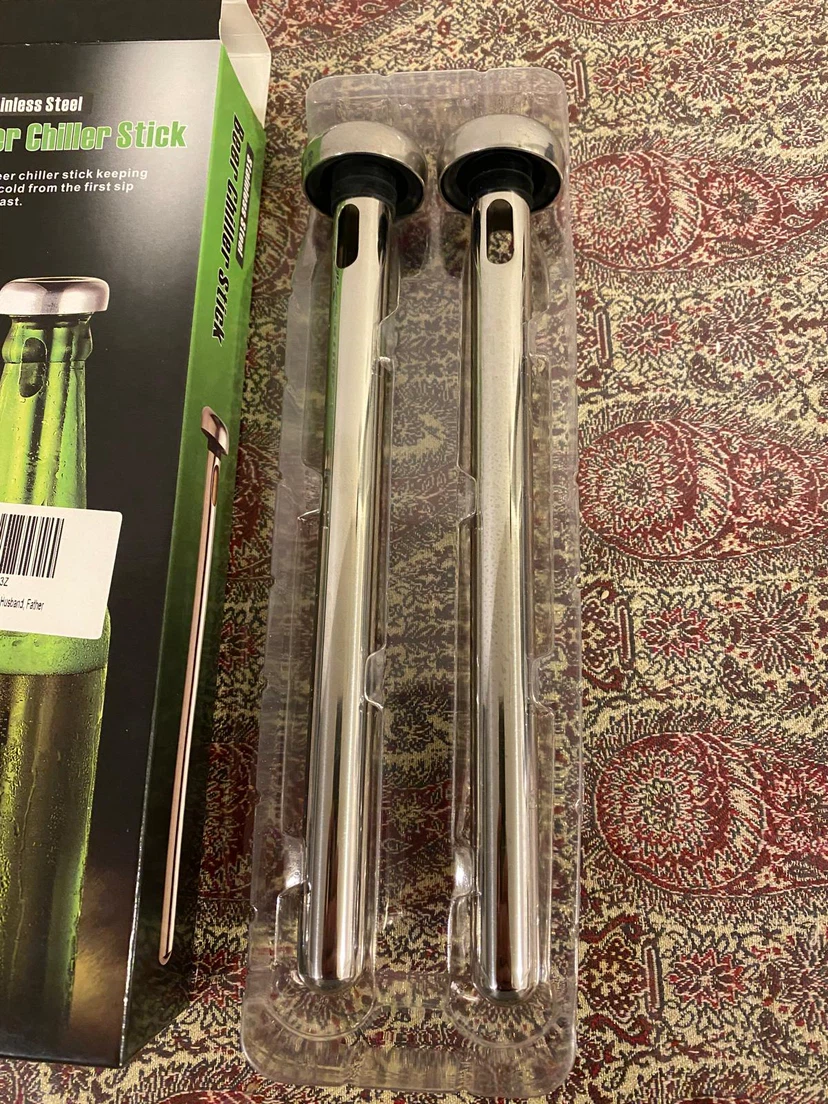 2-Pack Stainless Steel Beer Chiller Sticks - photo 3
