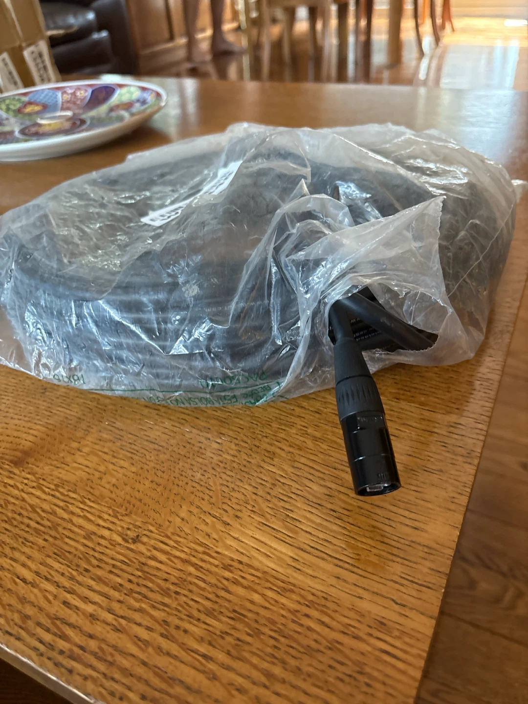 Black Audio Cable with XLR Connector