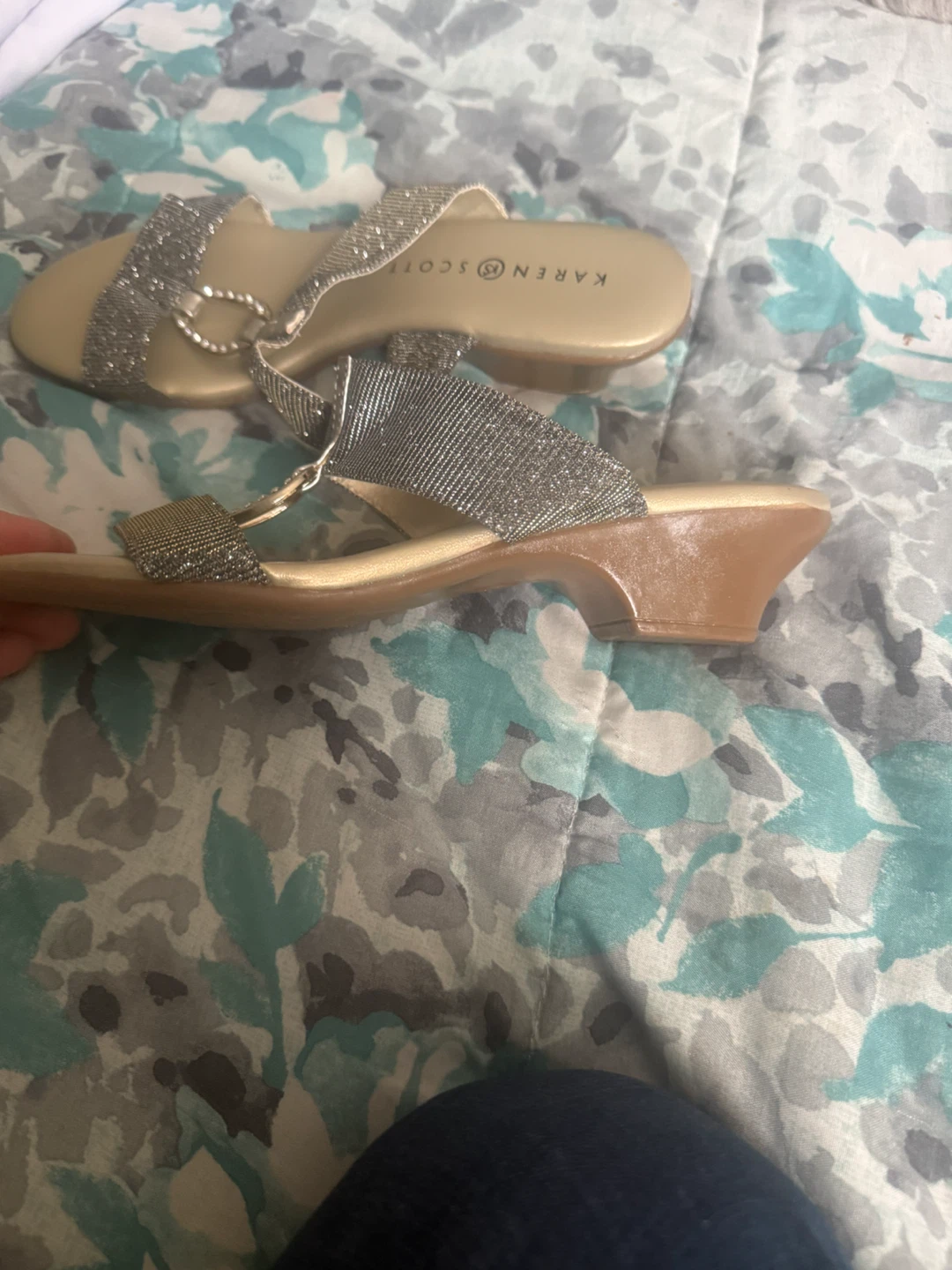 Karen Scott Women's Sparkly Slide Sandals Size 7M - photo 3