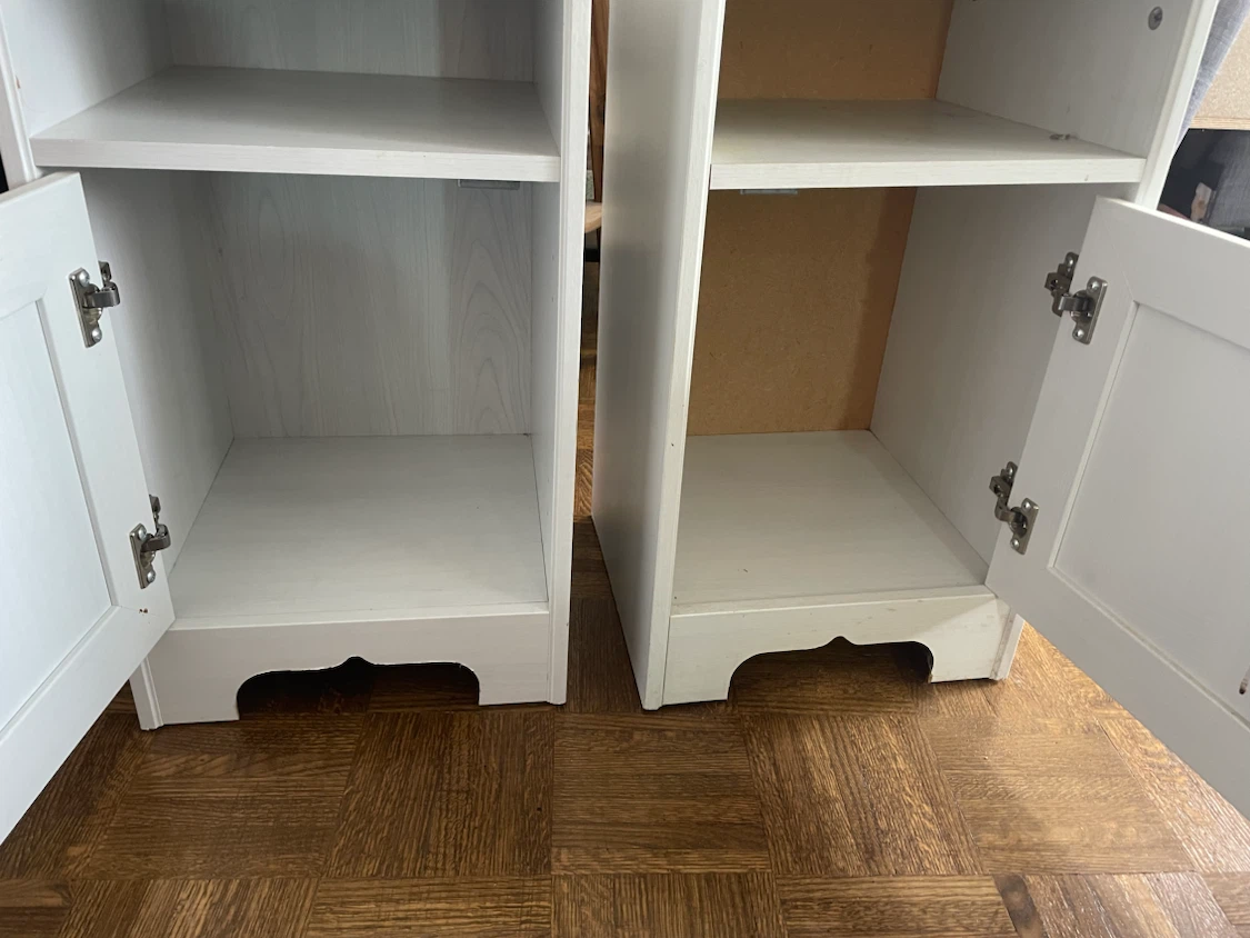 Pair of White Nightstands - photo 2