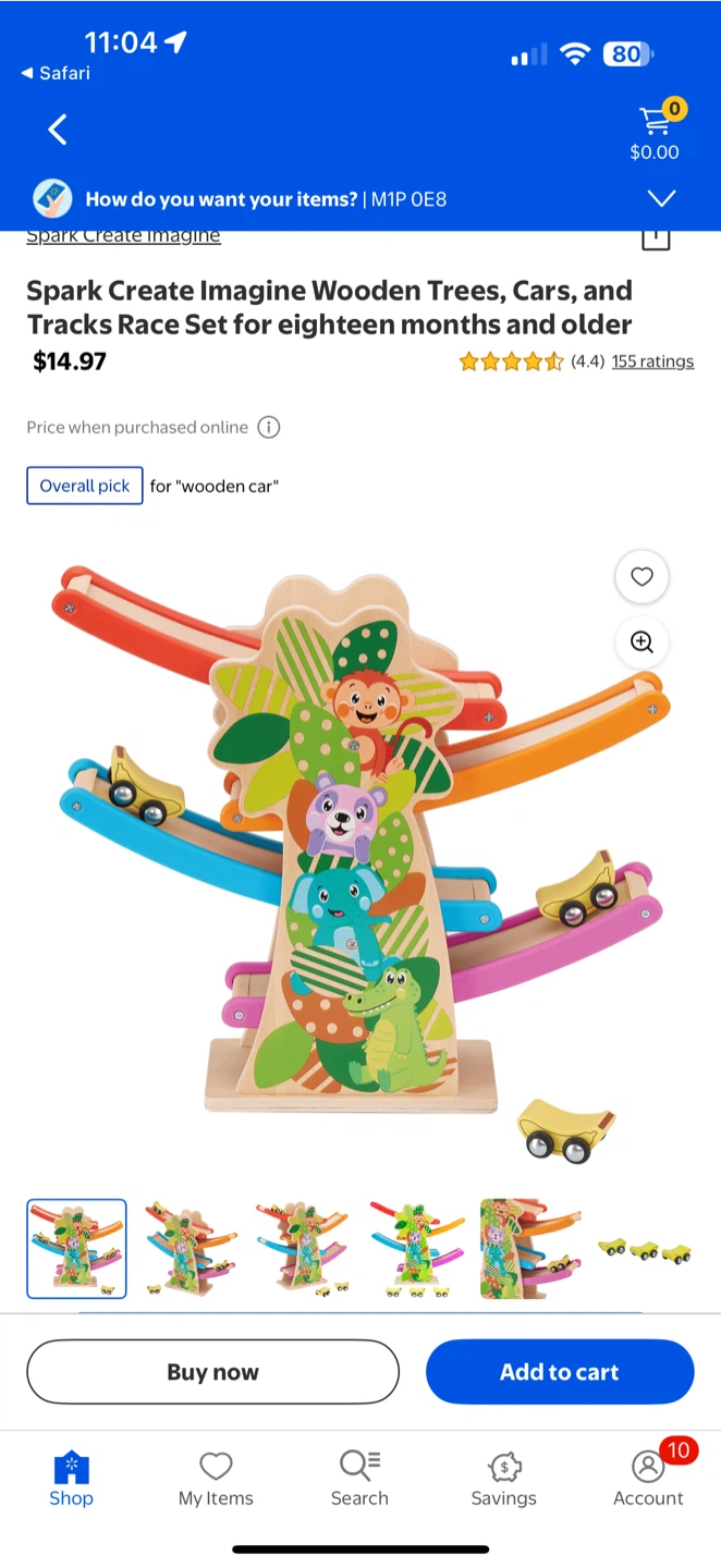 Spark Create Imagine Wooden Trees, Cars, and Tracks Race Set