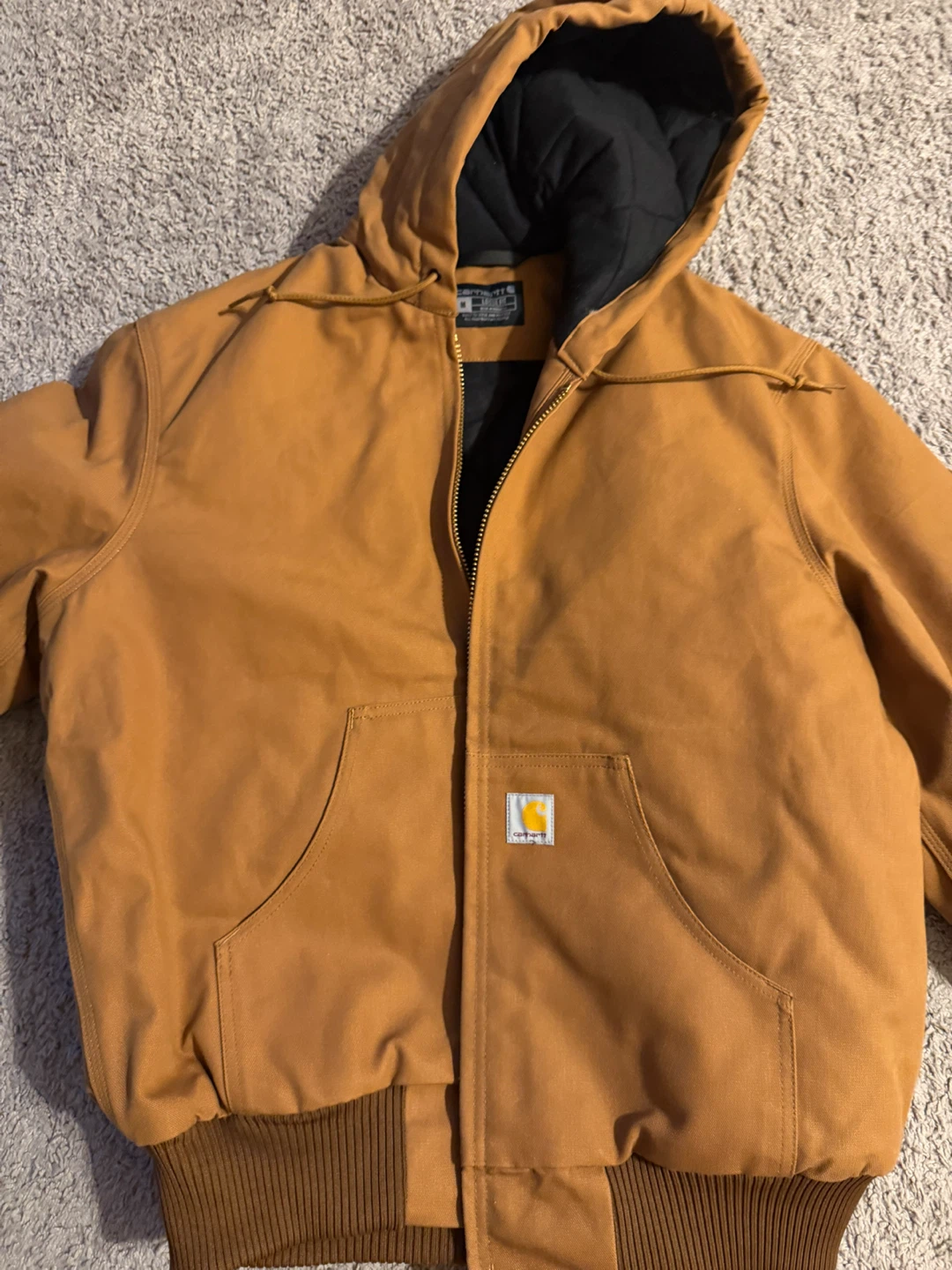 Carhartt Brown Quilted Lined Detroit Jacket Size Medium - photo 2