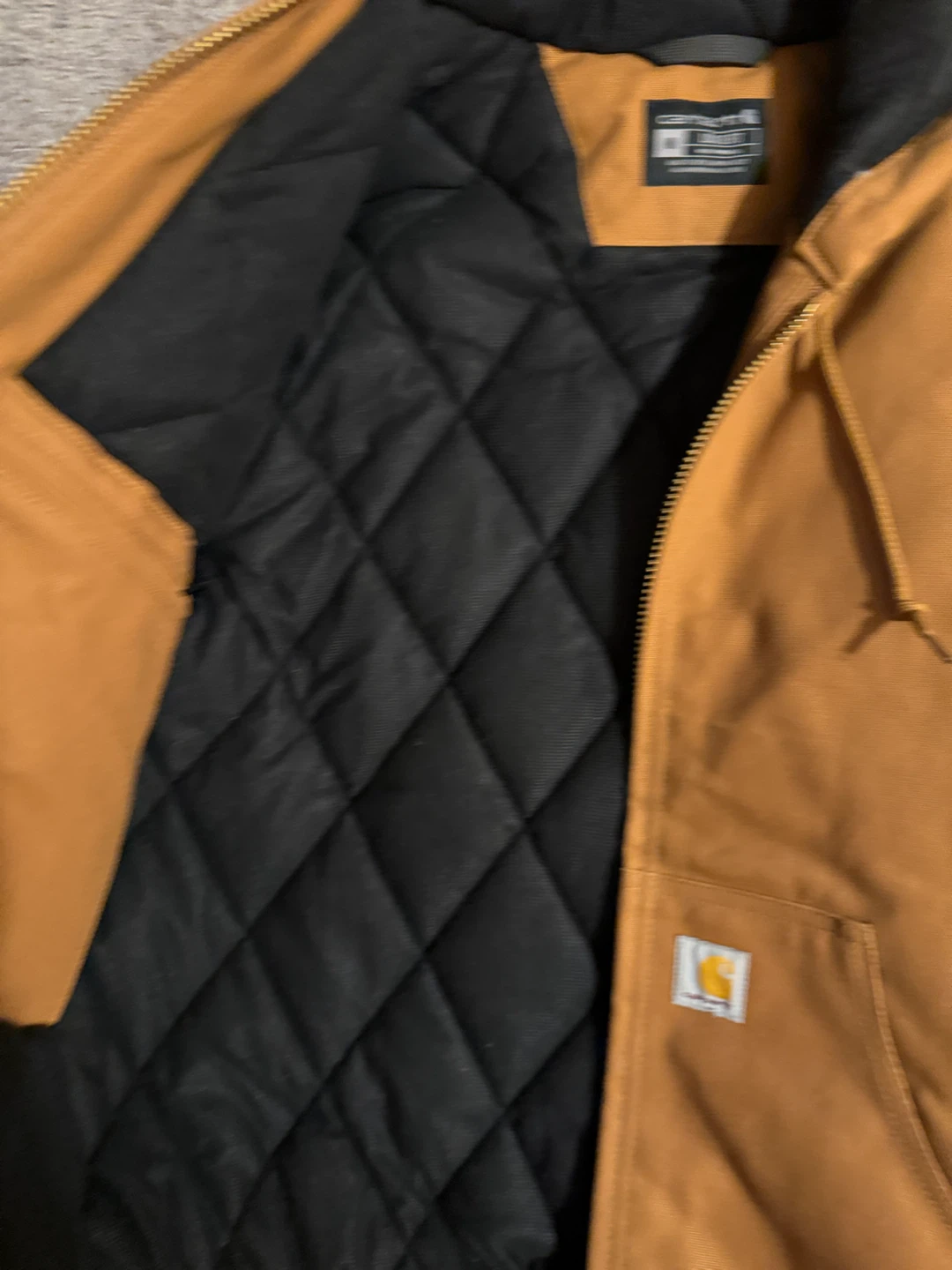 Carhartt Brown Quilted Lined Detroit Jacket Size Medium - photo 3