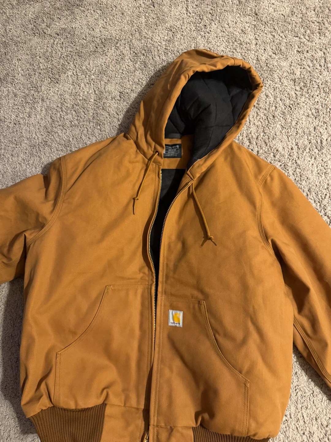 Carhartt Brown Quilted Lined Detroit Jacket Size Medium - photo 5