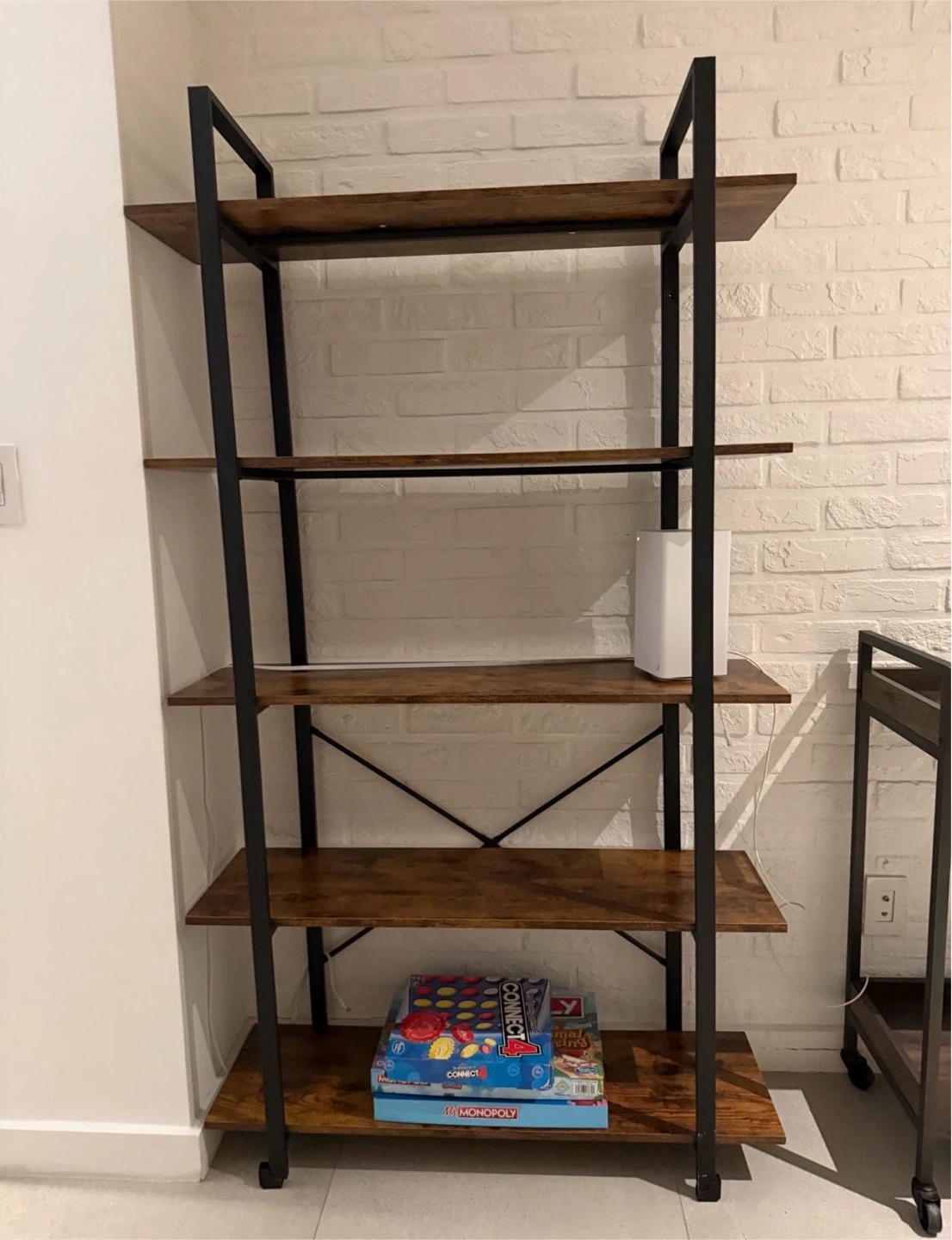 Industrial Style 5-Shelf Bookshelf - photo 2