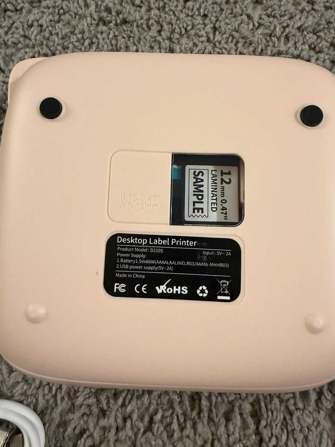 Desktop Label Printer D210S - photo 3