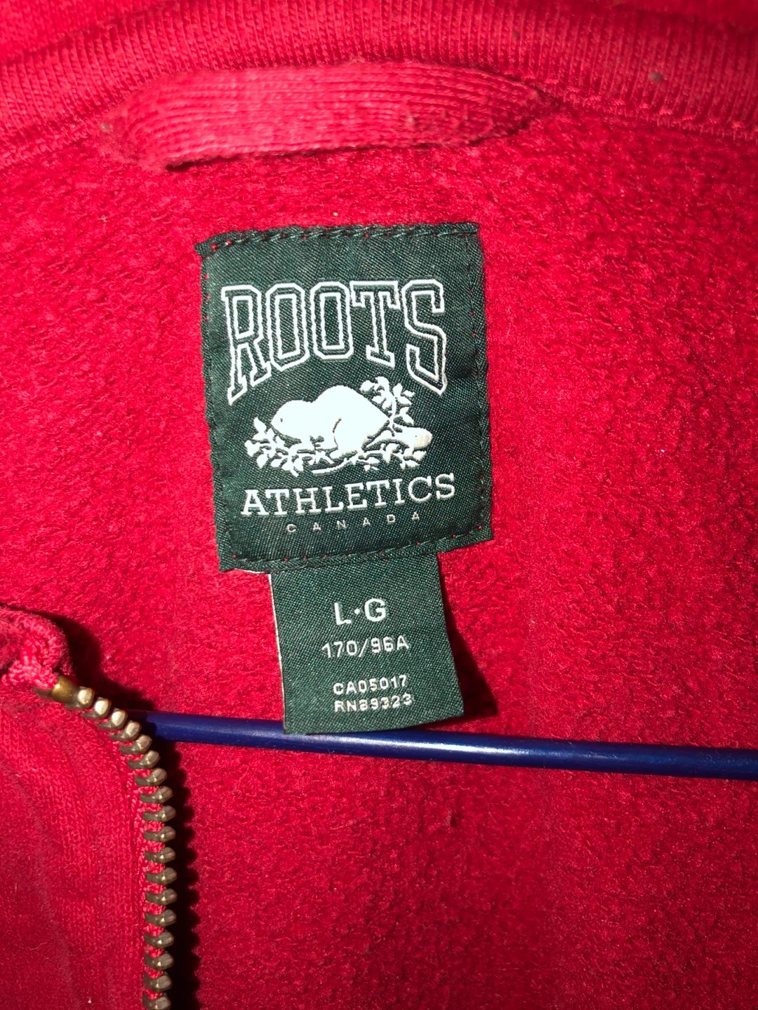 Roots Athletics Red 1/4 Zip Sweatshirt - photo 2