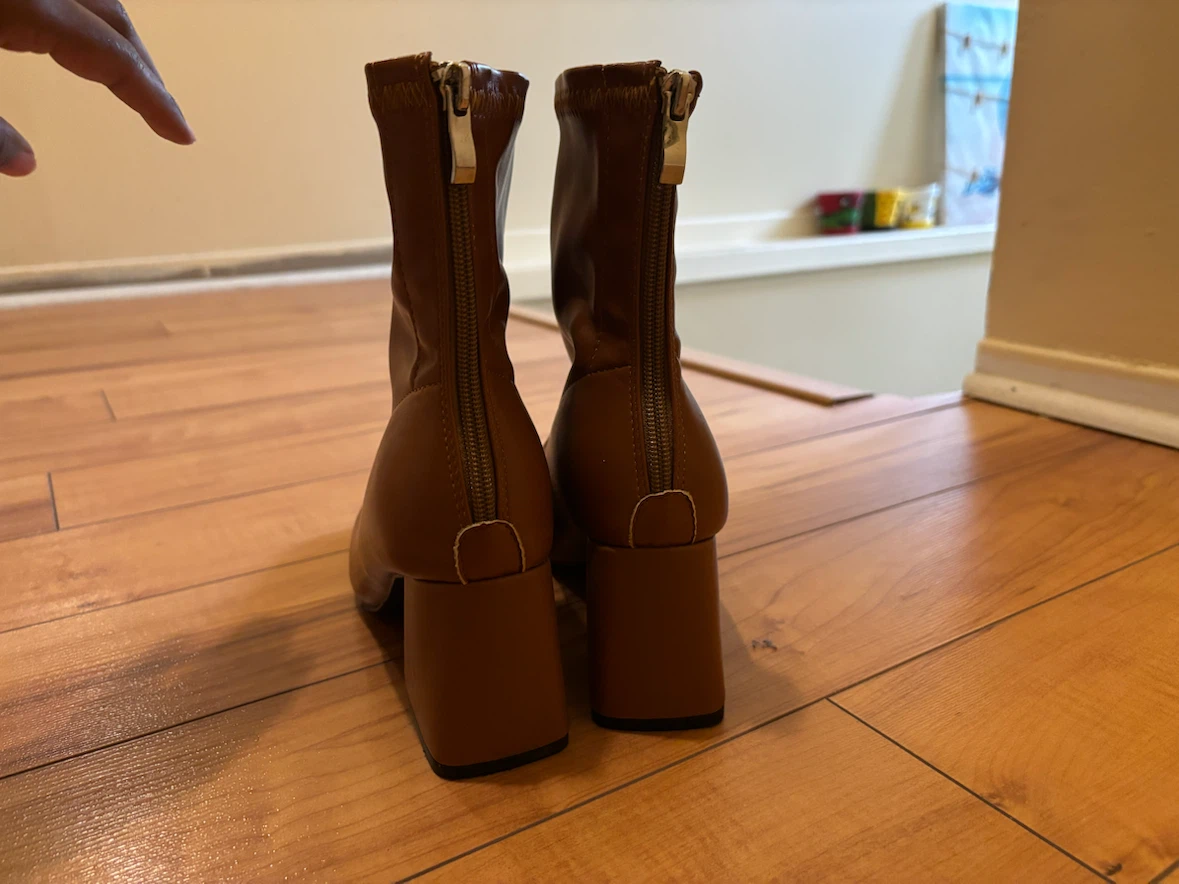 Brown Ankle Boots with Block Heels - photo 4