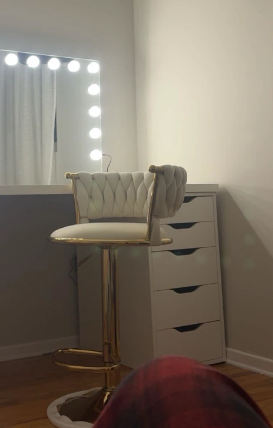 White and Gold Bar Stool - photo 3