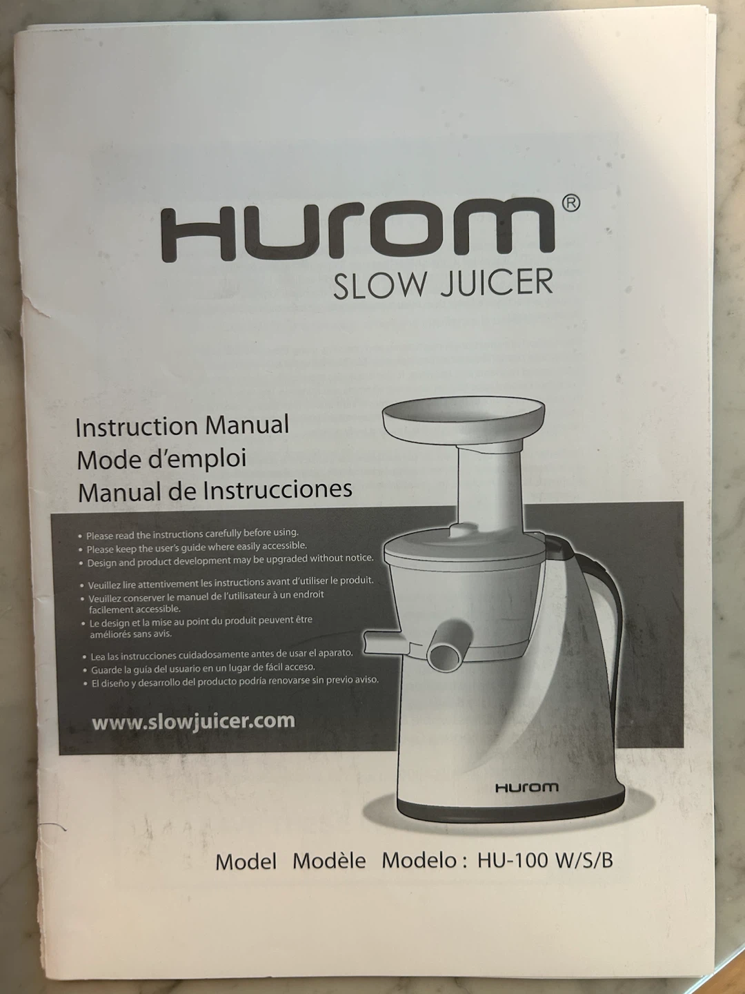 Hurom Slow Juicer HU-100 W/S/B - photo 3