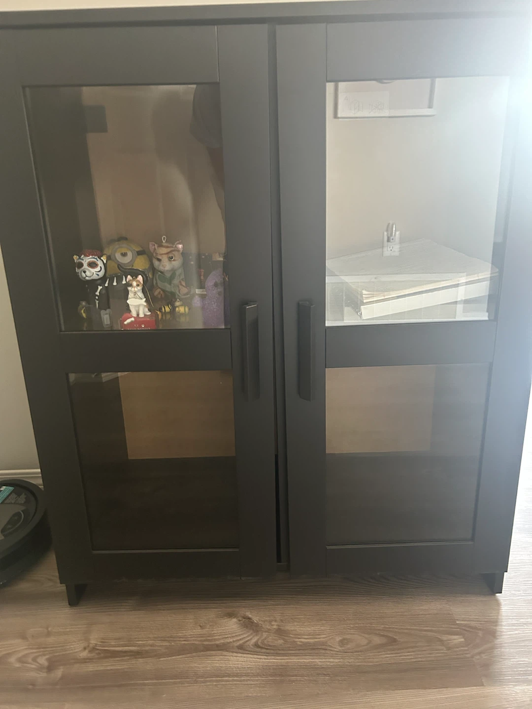 IKEA cabinet with glass door
