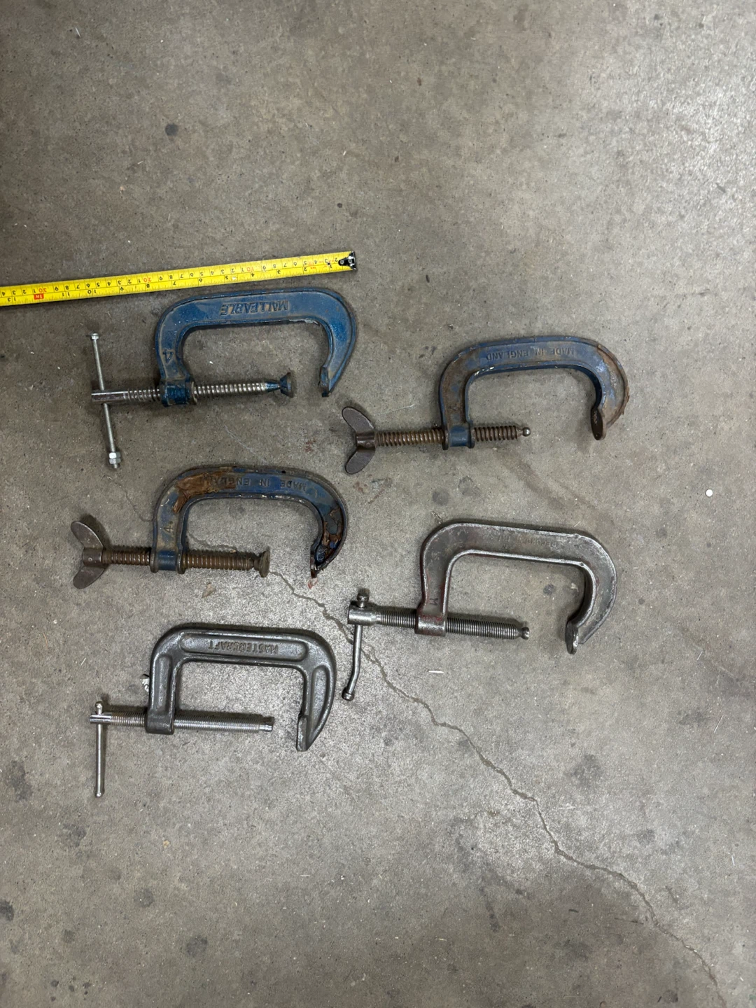 Assorted C-Clamps (Set of 5)
