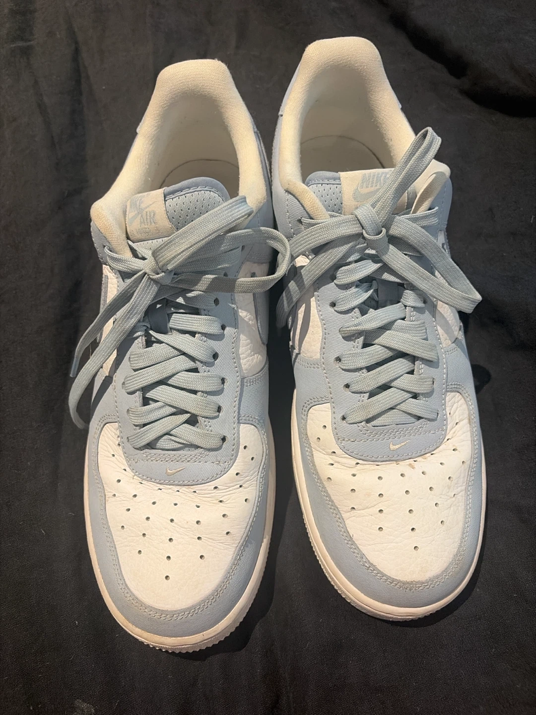 Nike Air Force 1 Light Blue & White Sneakers - photo 2