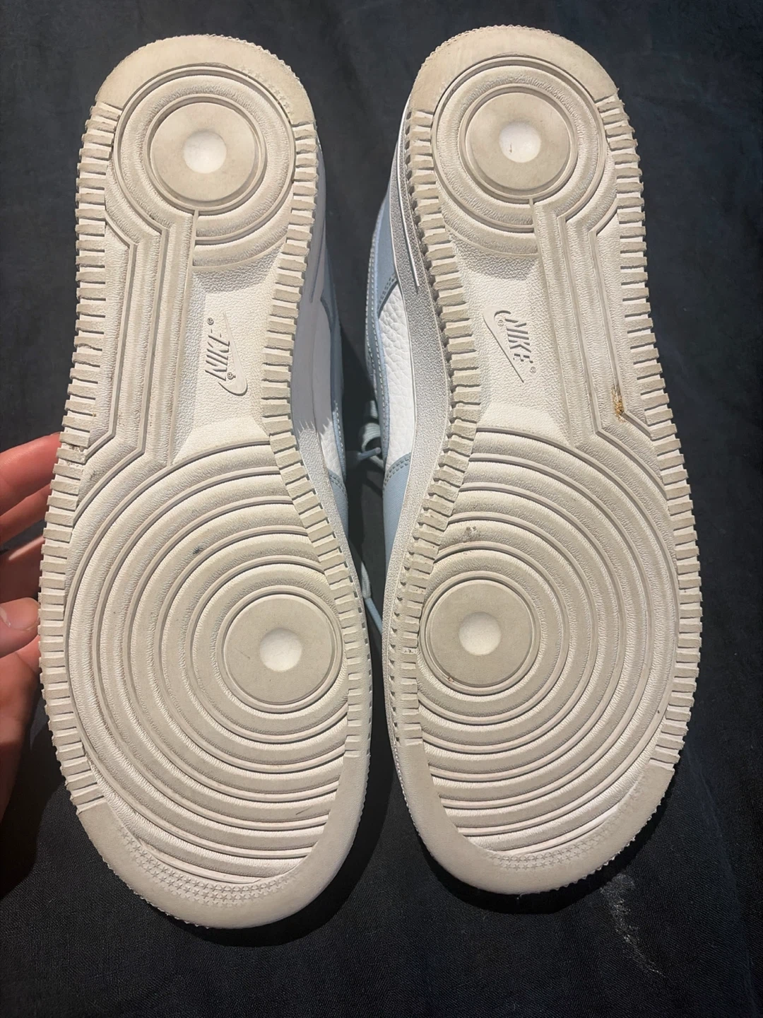 Nike Air Force 1 Light Blue & White Sneakers - photo 4
