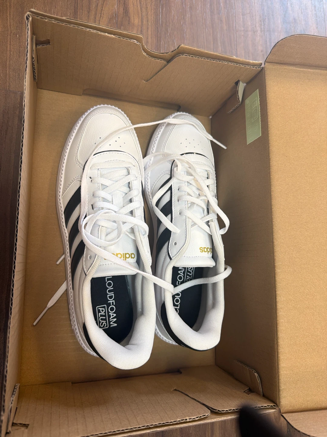 Adidas White/Black Sneakers