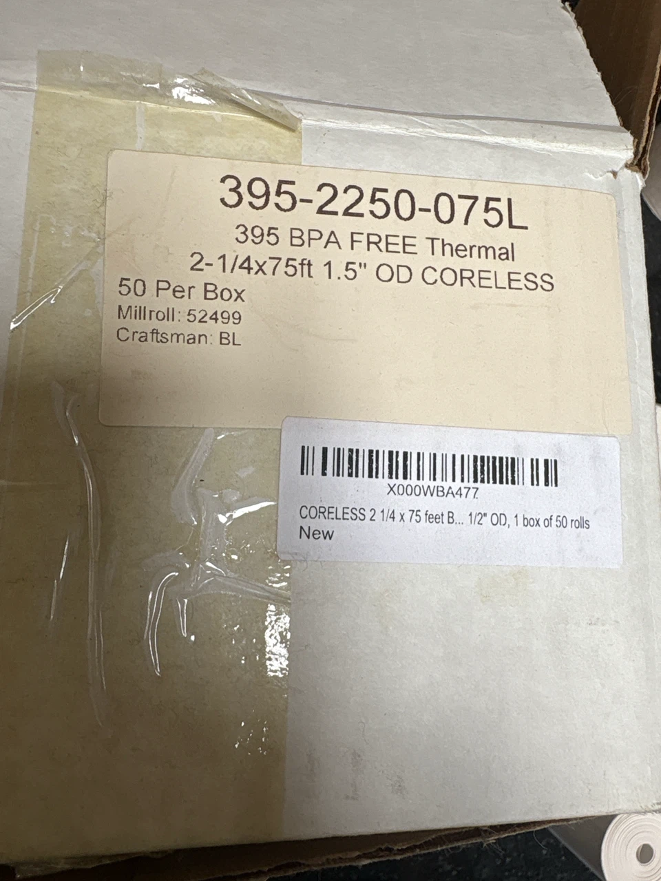 POS Receipt Paper Rolls 2-1/4X75ft 1.5” - photo 4