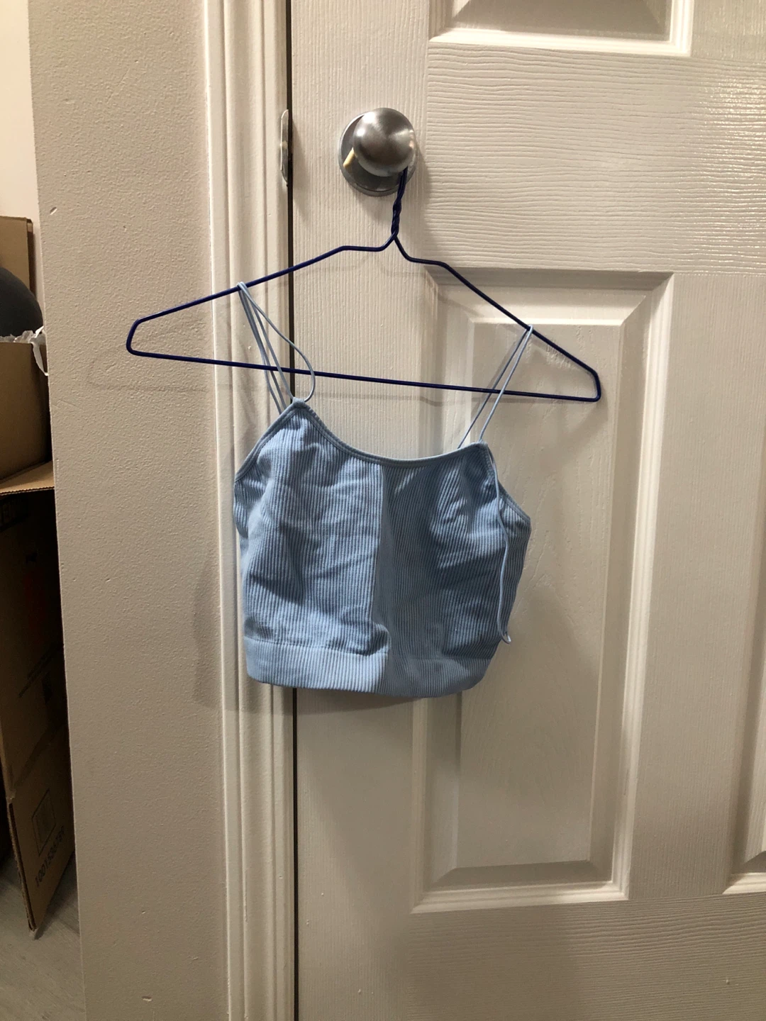 ZENANA Light Blue Ribbed Tank Top
