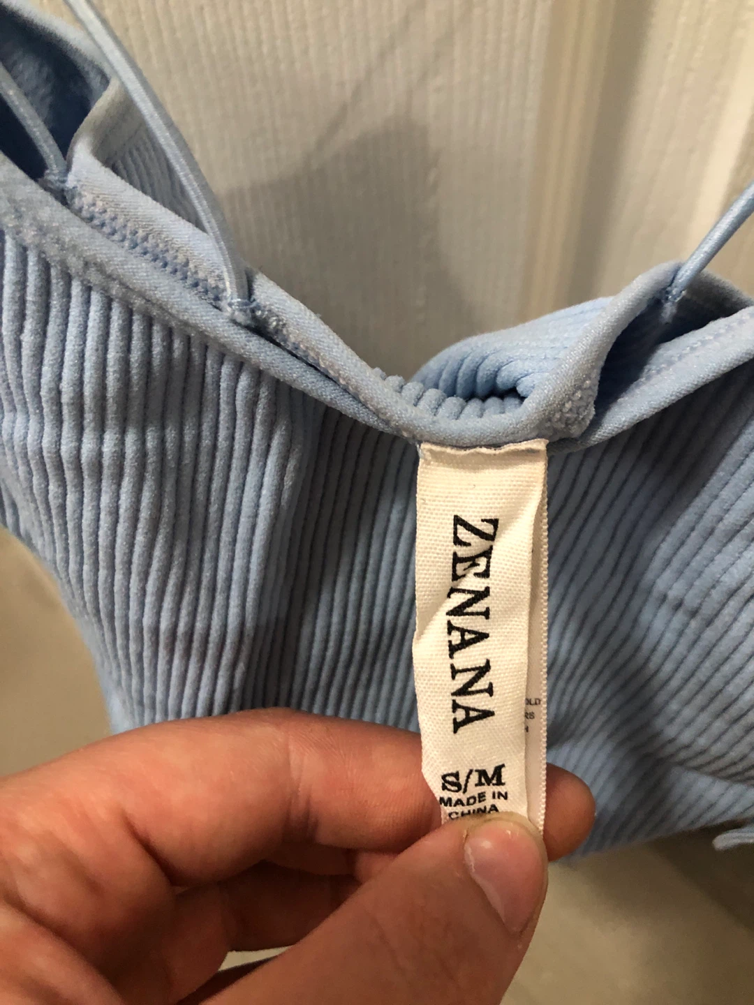 ZENANA Light Blue Ribbed Tank Top - photo 2