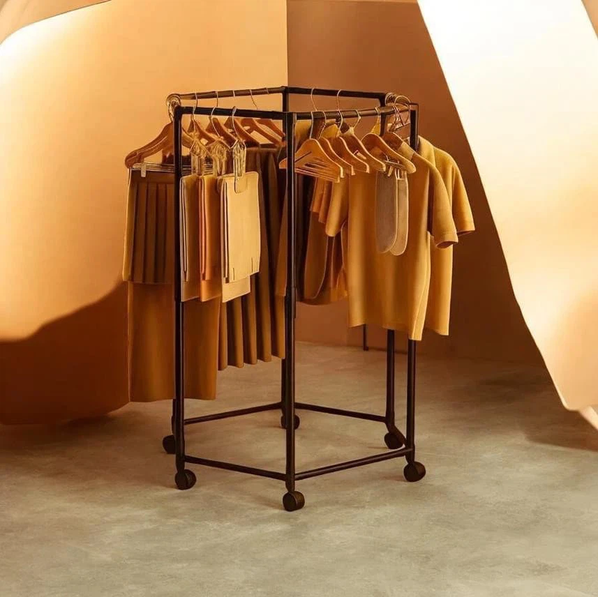 (BRAND NEW) Hexagonal Clothes Rack on Wheels - photo 2