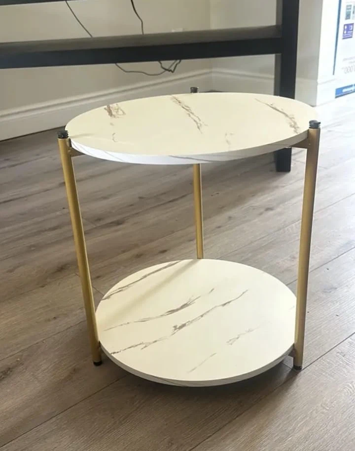 (BRAND NEW) 2-Tier Round Side Table 2 for $65