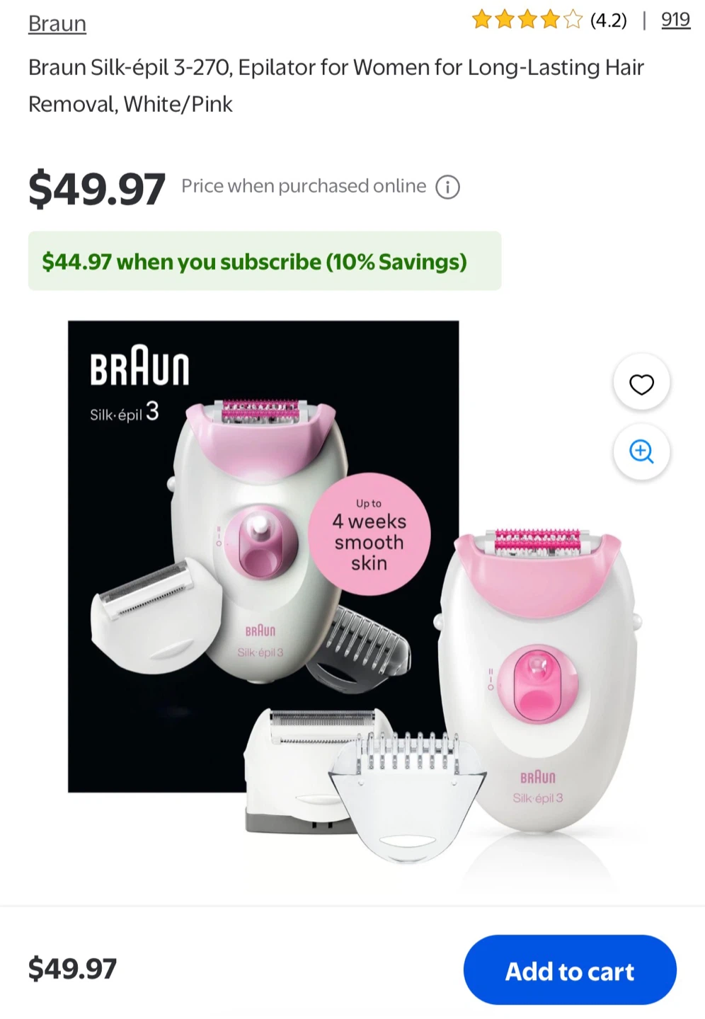Braun Silk-épil 3 Epilator (NEW)