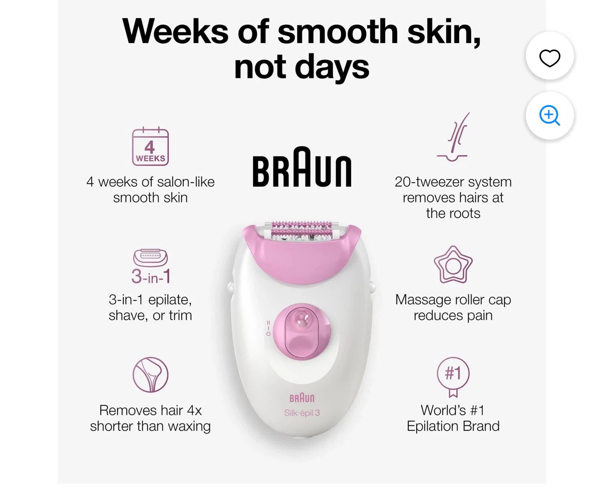 Braun Silk-épil 3 Epilator (NEW) - photo 5