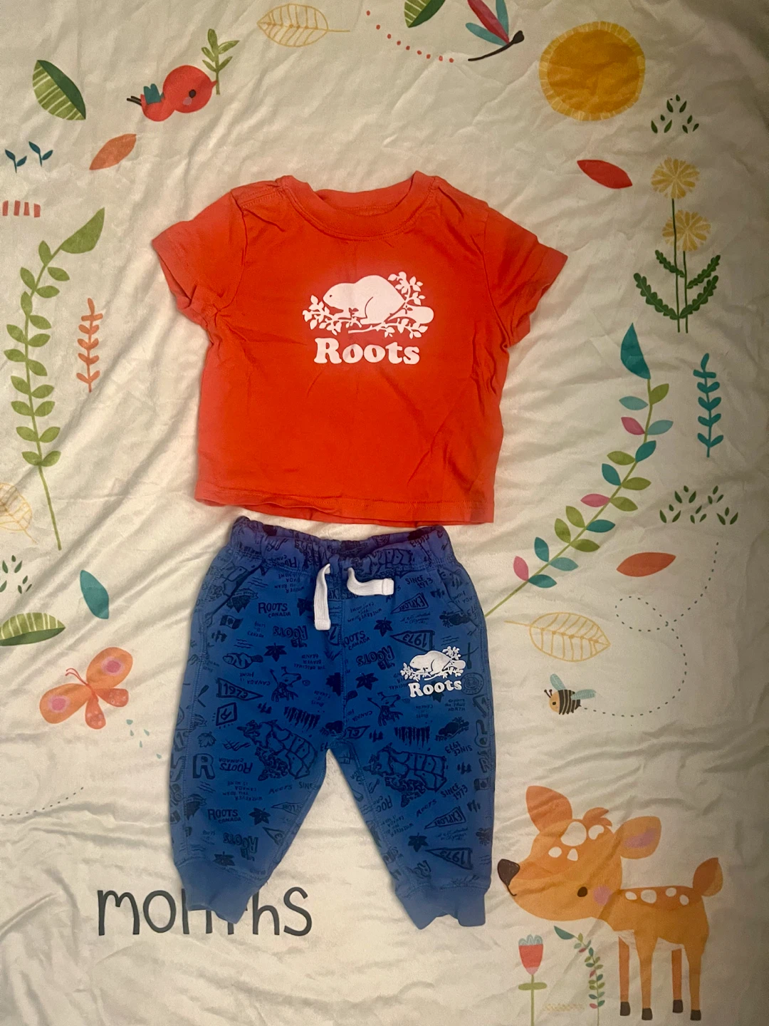 Roots Toddler T-Shirt and Pants Set 12m - 18m