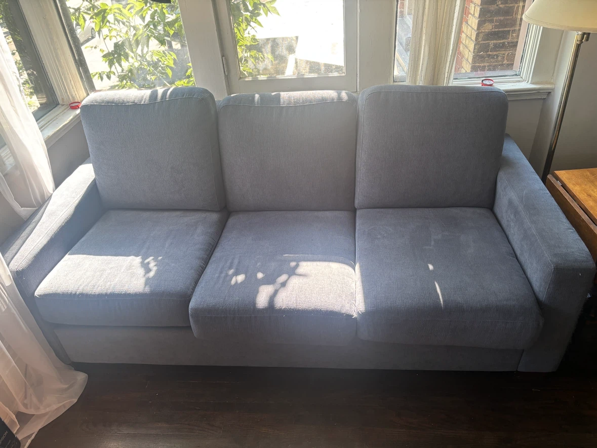Grey Three-Seater Sofa - photo 2
