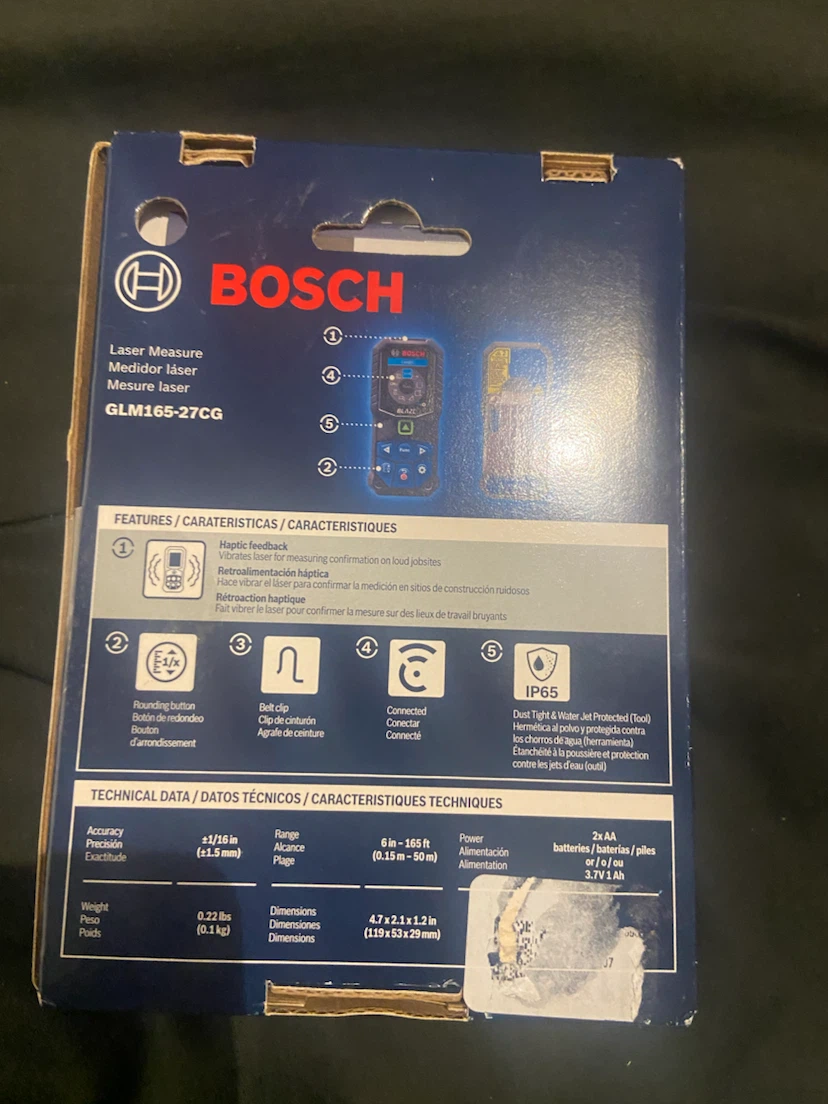 Bosch Blaze GLM165-27CG Laser Measure - photo 3