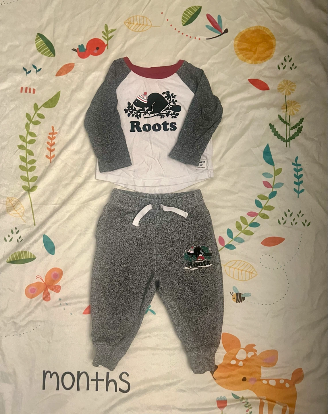 Roots Baby Outfit - Shirt and Pants Set 6m-12m
