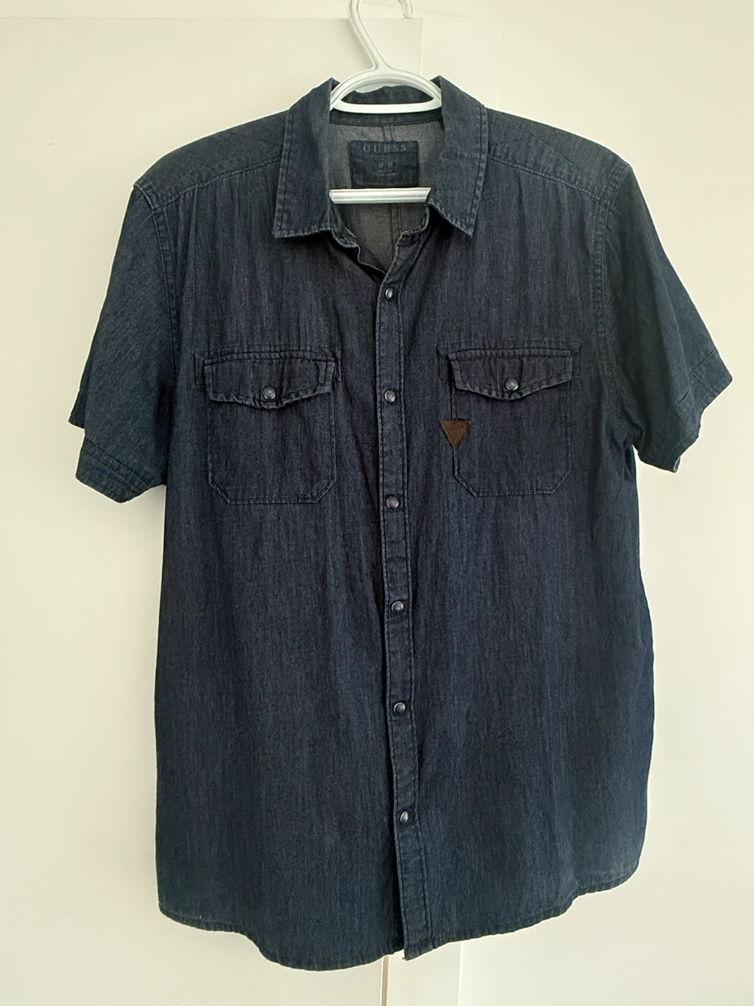 GUESS Short Sleeve Denim Shirt