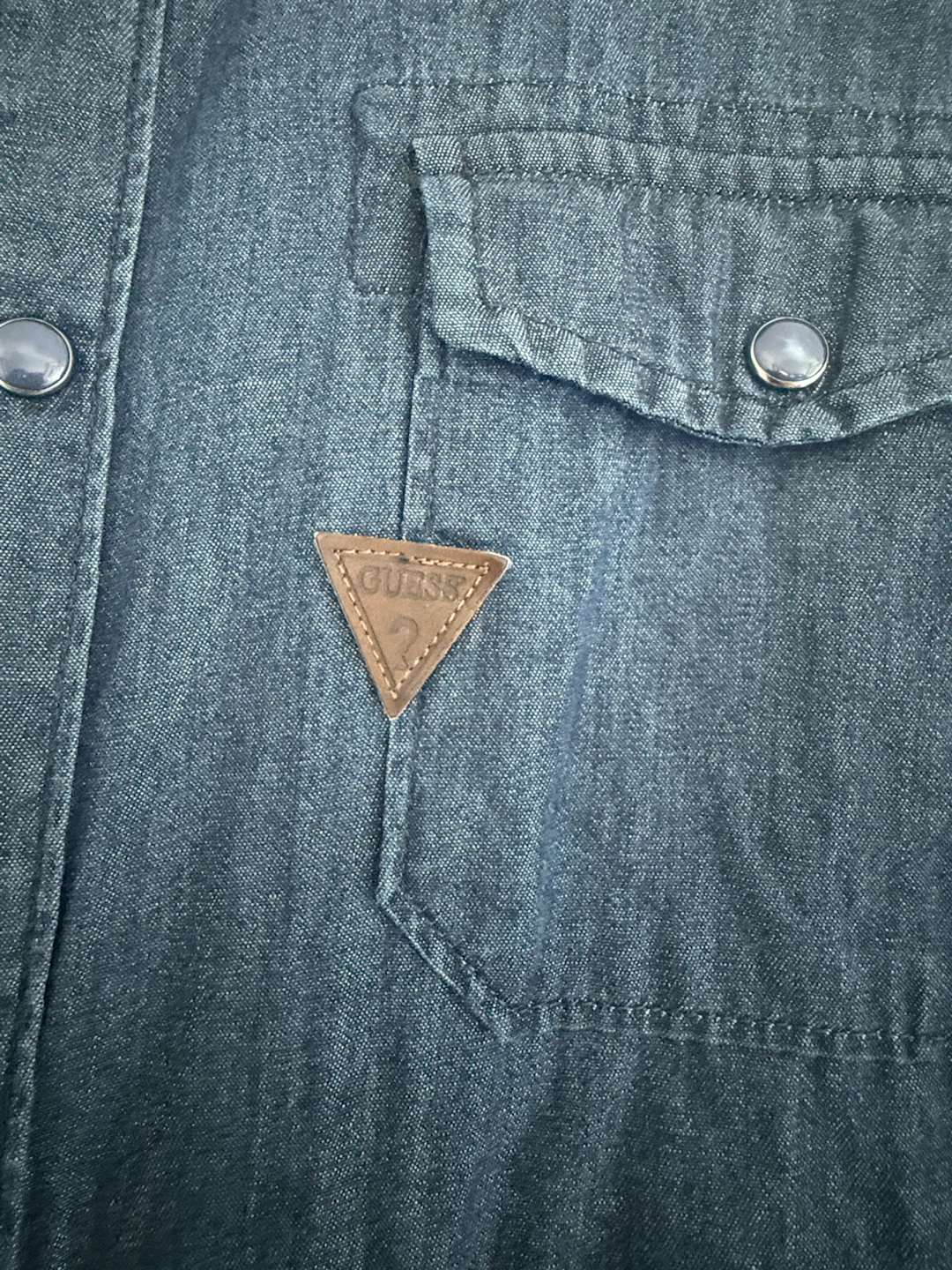 GUESS Short Sleeve Denim Shirt - photo 2