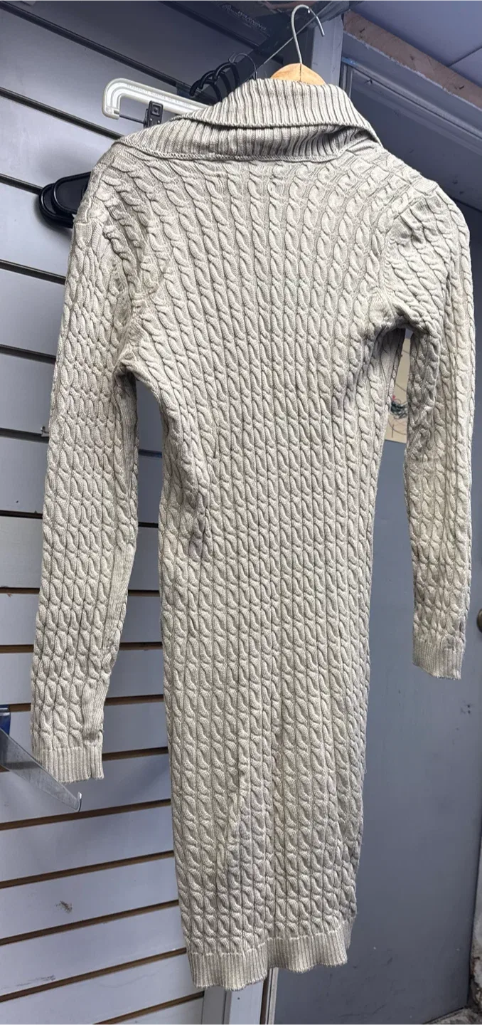 Ellen Tracy Cable Knit Sweater Dress Size S - photo 2