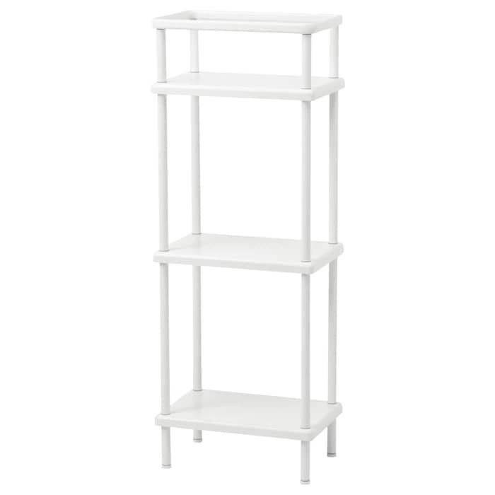 White 4-Tier Shelf Unit