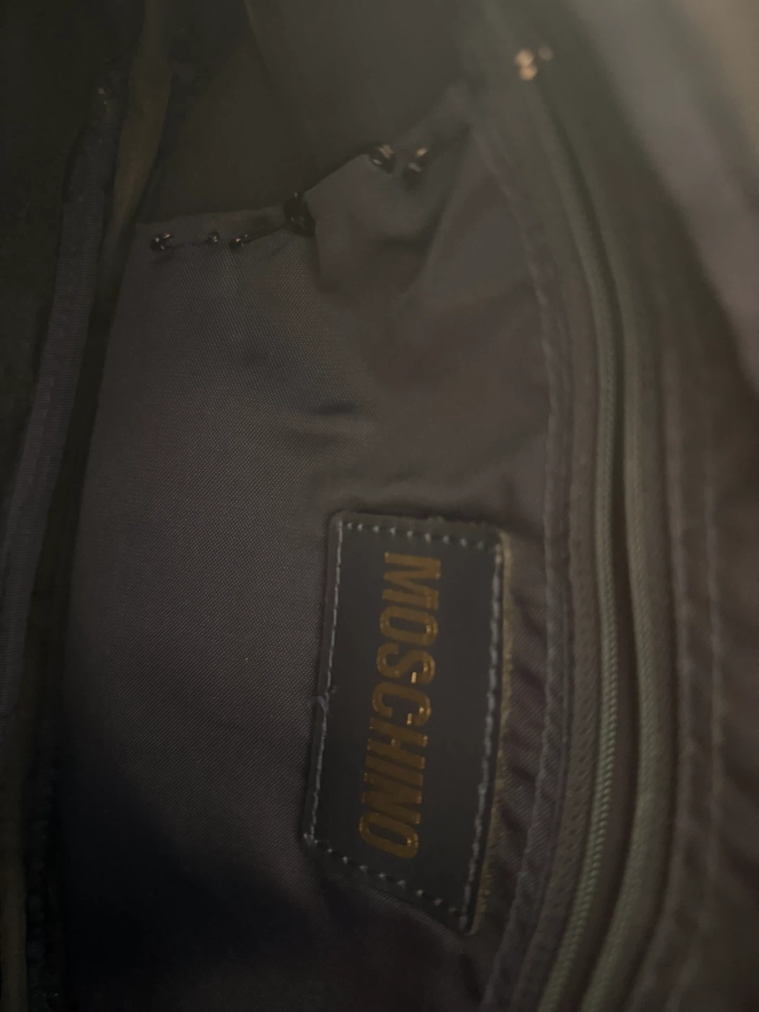 VINTAGE Moschino Navy Nylon Crossbody Bag - photo 3