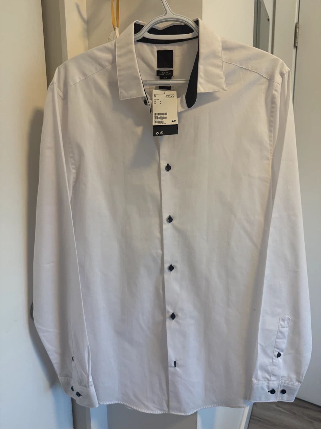H&M Slim Fit White Dress Shirt
