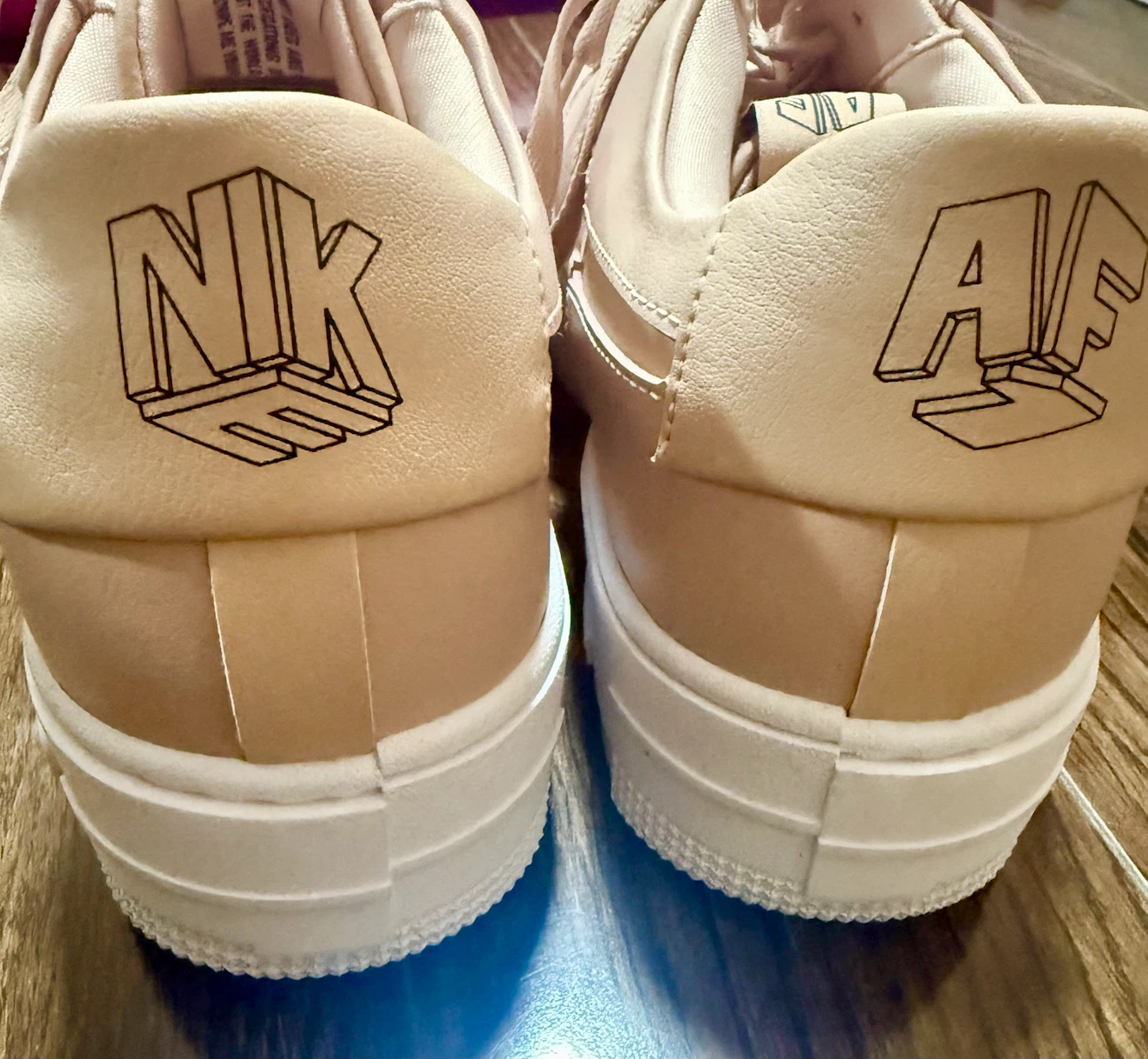 Nike Air Force 1 Pixel Shoes - Peach- Unisex - photo 3