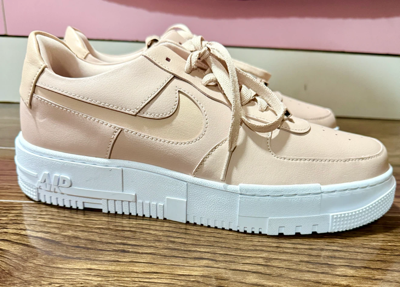 Nike Air Force 1 Pixel Shoes - Peach- Unisex - photo 4